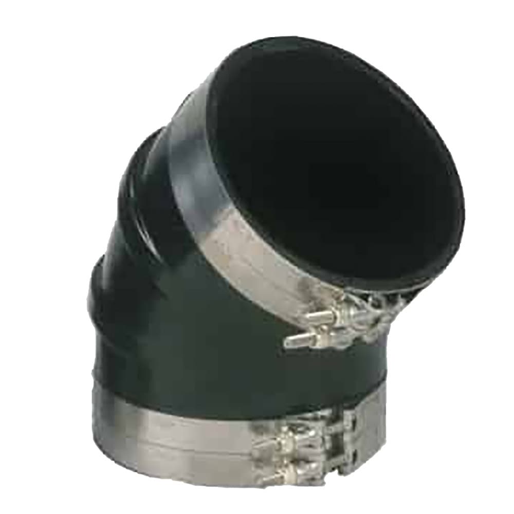 Trident Marine 6 In ID 45-Degree Wet Exhaust Elbow TRL-645-S/S EPDM Rubber