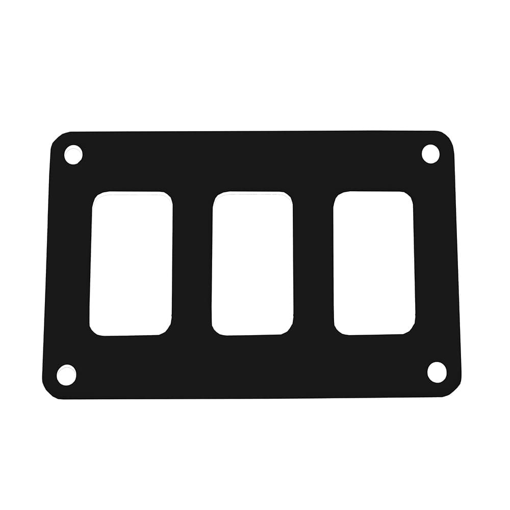 Pacer Contura Switch Panel PSC-31-BK 3 Switch 1 Row Black Aluminum