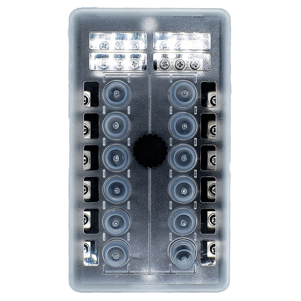 Bluewater 12 Position Beaker Block w/Cover 3200-2001-012 100A 48V DC Marine