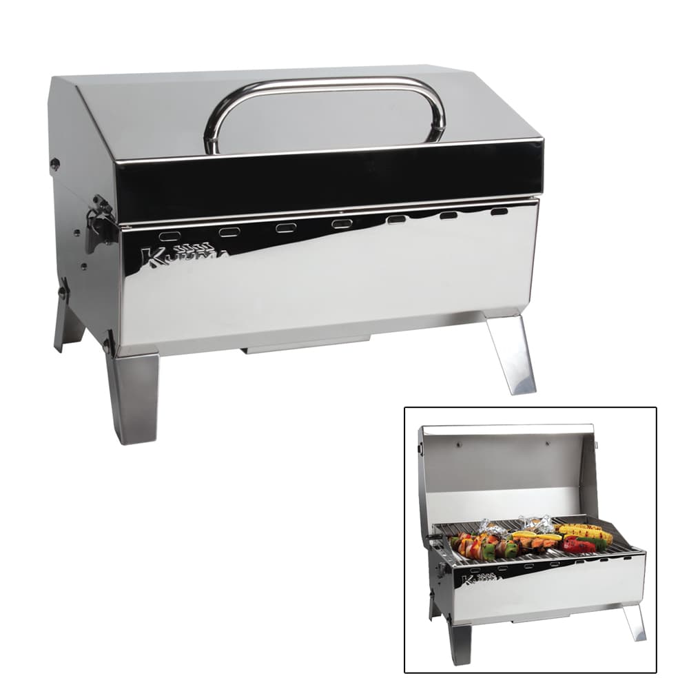 Kuuma Stow N' Go 125 Compact Gas Grill 58140 304 Stainless Steel