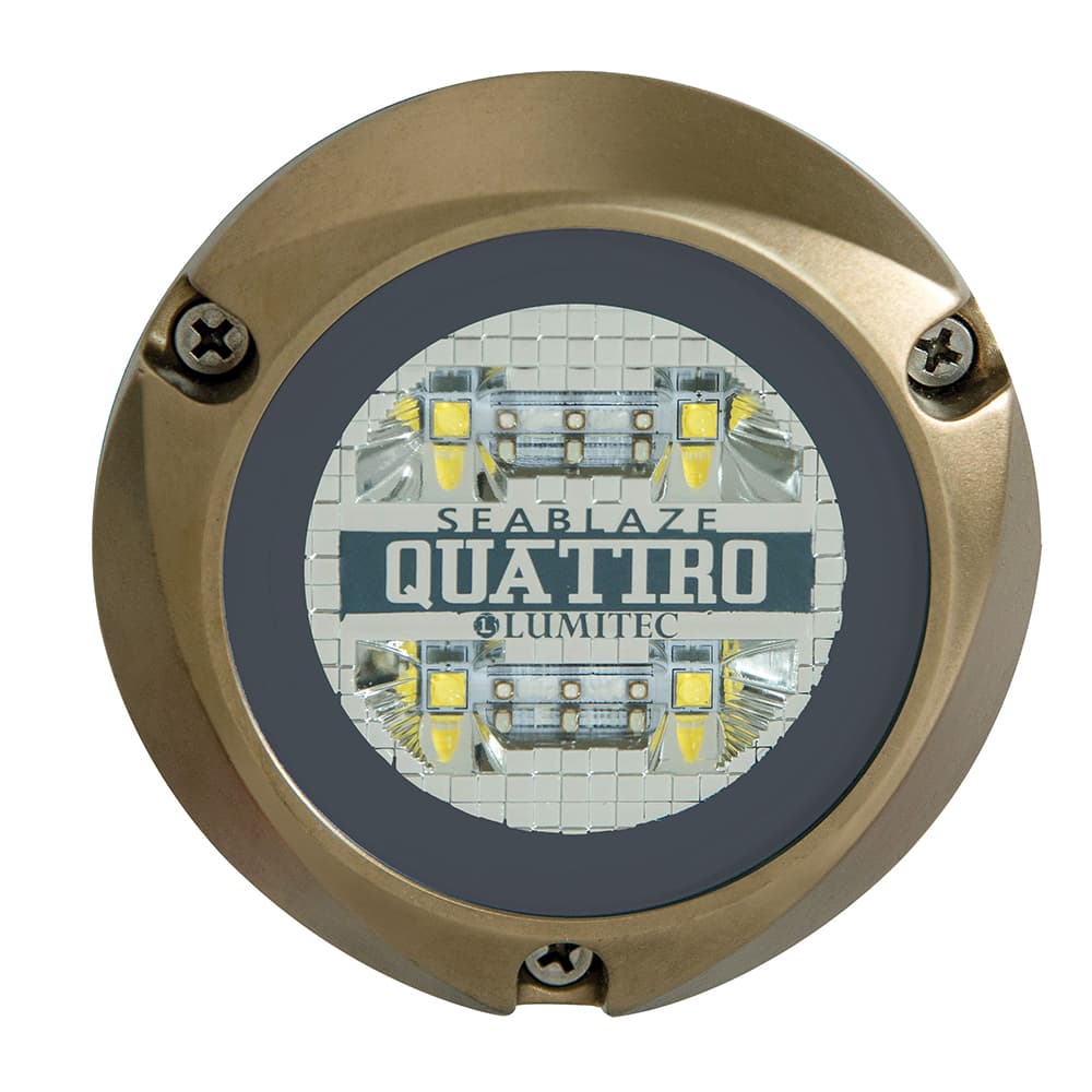 Lumitec SeaBlaze Quattro LED Underwater Light - RGBW Spectrum - Bronze 101510