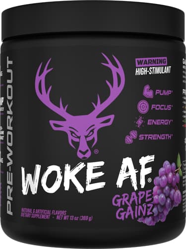 Bucked Up Woke AF Pre-Workout 1024104 Grape Gainz 30 Servings