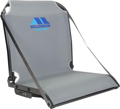 Millennium Marine B100 Boat Seat B100GY Gray with Arm Rest Straps