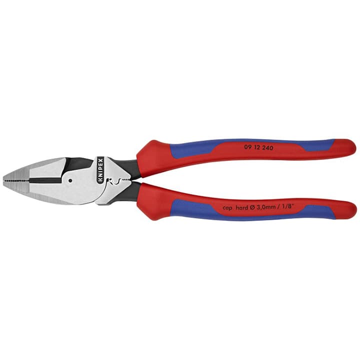 Knipex High Leverage Lineman's Pliers 09 12 240 9-1/2 in Fish Tape Puller