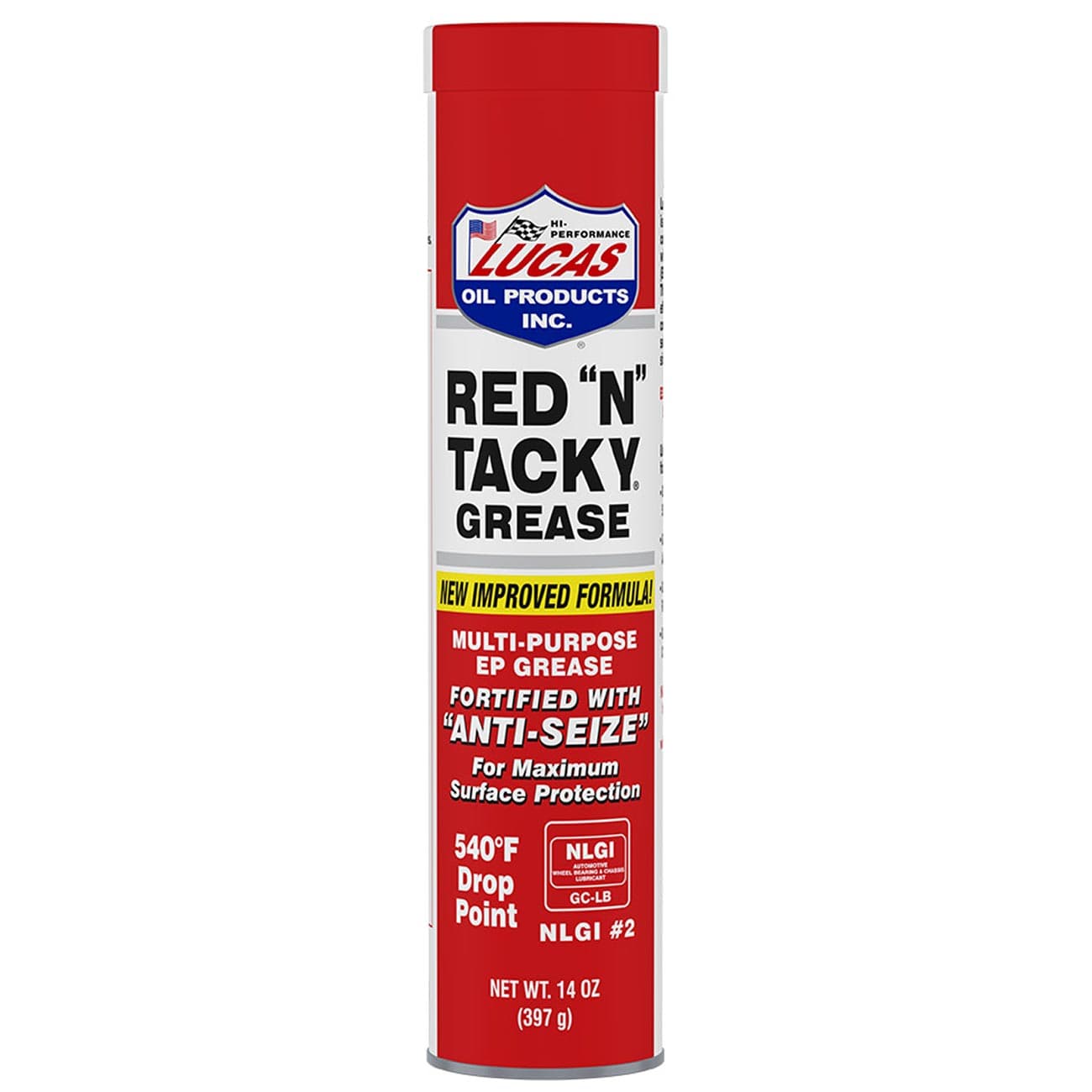 Lucas Oil Red N Tacky Grease 10005-30 14 oz Tube