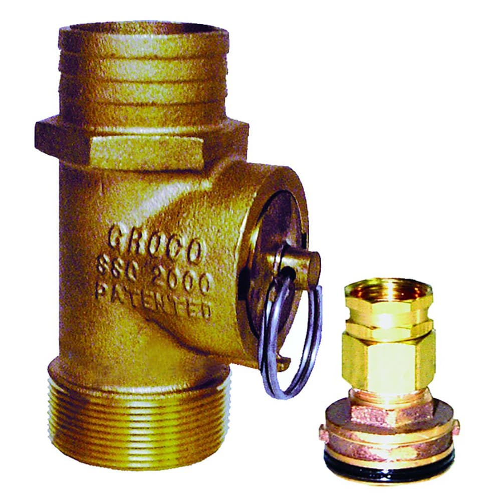 GROCO 1-1/2 in Bronze Engine Flush Service Adaptor SSC-1500 Quick Release