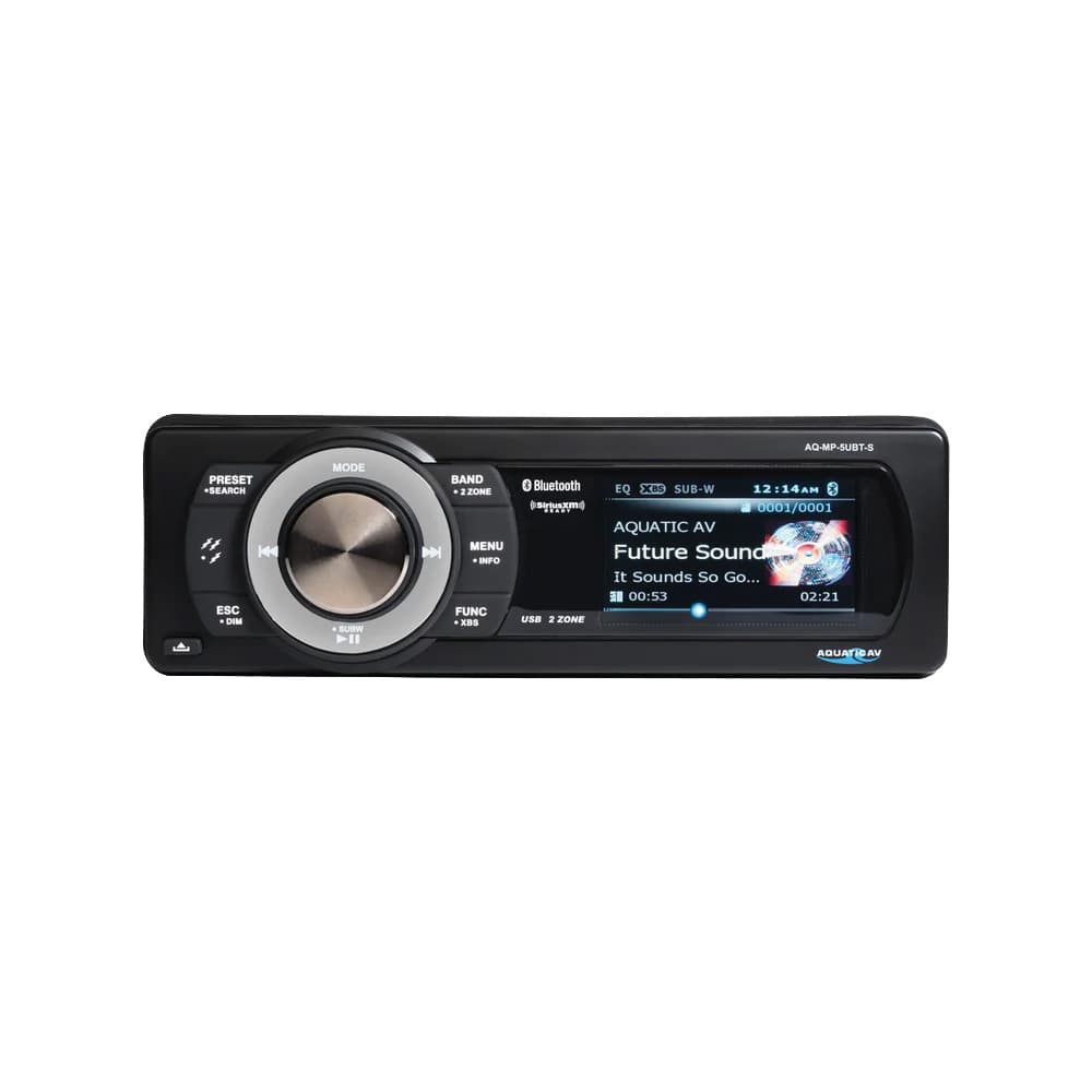 Aquatic AV Adventure+ MP5+ Marine Stereo MP521 IP65 Waterproof Bluetooth