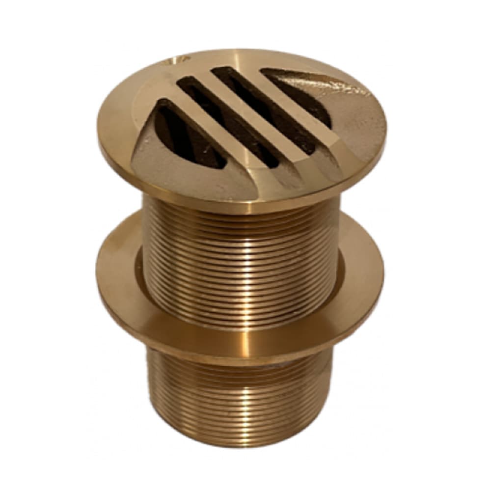GROCO Slotted Hi-Speed Thru-Hull Fitting HSSLTH-1250-W 1-1/4 In Bronze