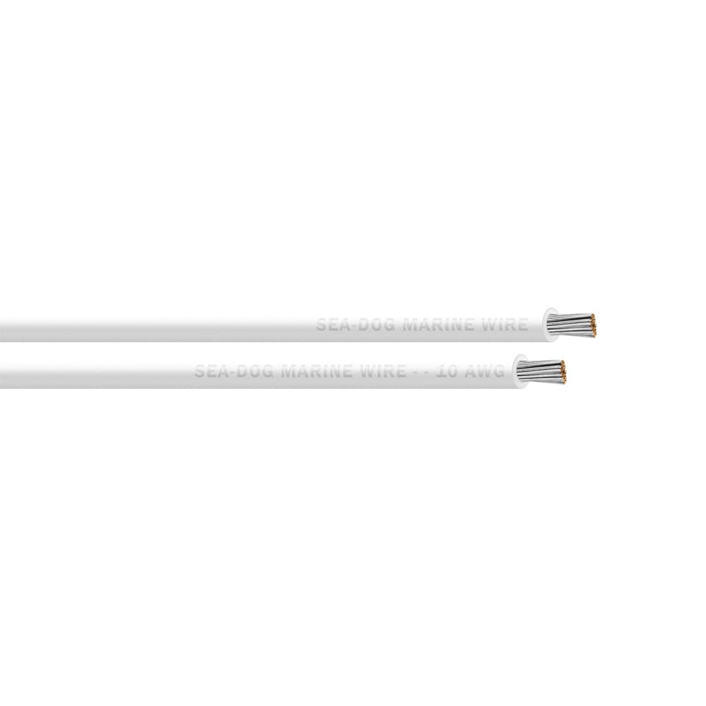 Sea-Dog 10 AWG White Primary Wire 8010052 100 ft