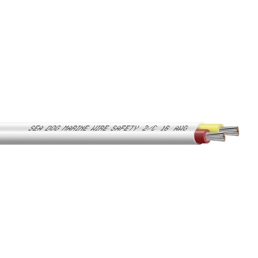 Sea-Dog 16/2 AWG Flat Duplex Safety Wire 8016224 250 ft Red/Yellow