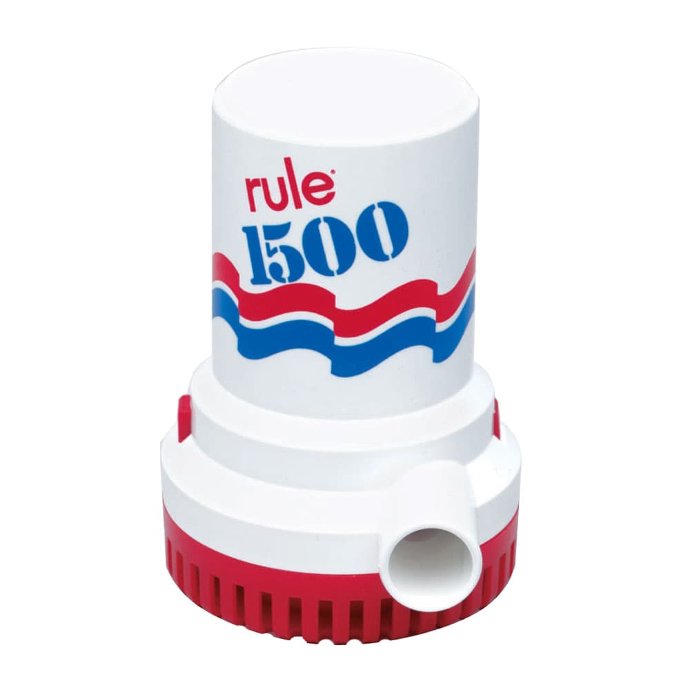 Rule 1500 GPH Bilge Pump 02 12V DC Submersible Non-Automatic