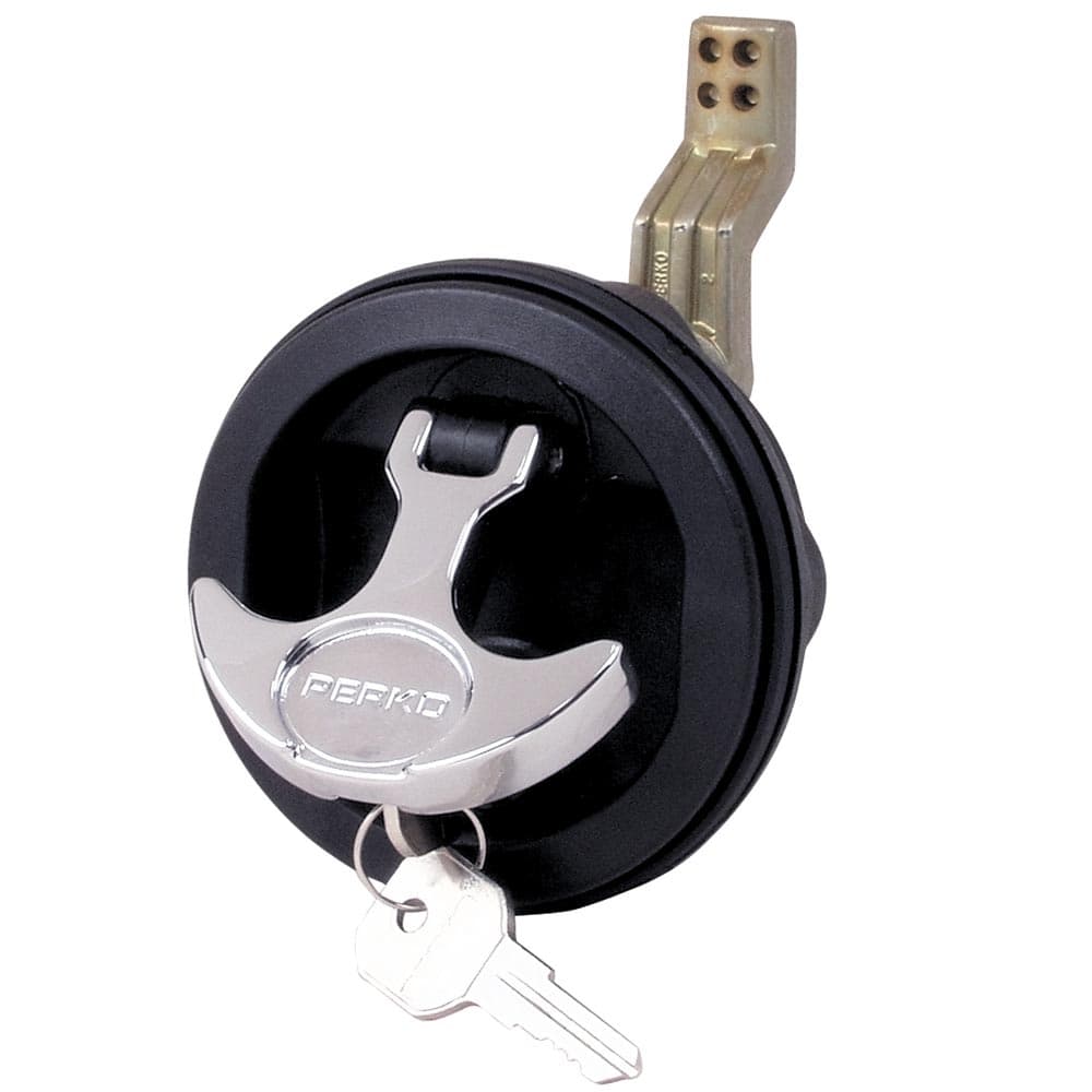 Perko 1091 Surface Mount Lock 1091DP1BLK Black Body Chrome T-Handle
