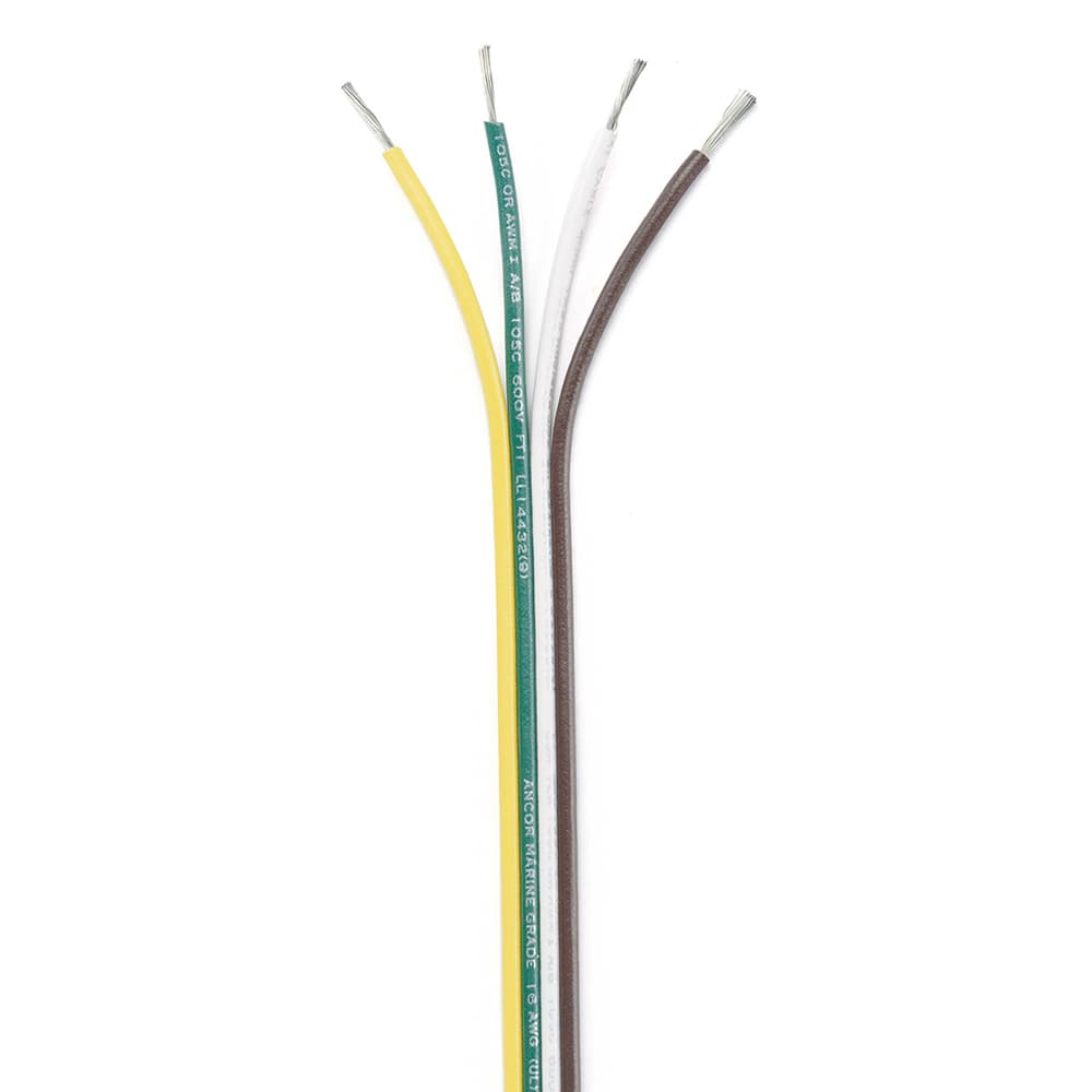 Ancor Ribbon Bonded Cable 154510 16/4 AWG 4 Conductor Flat 100 ft