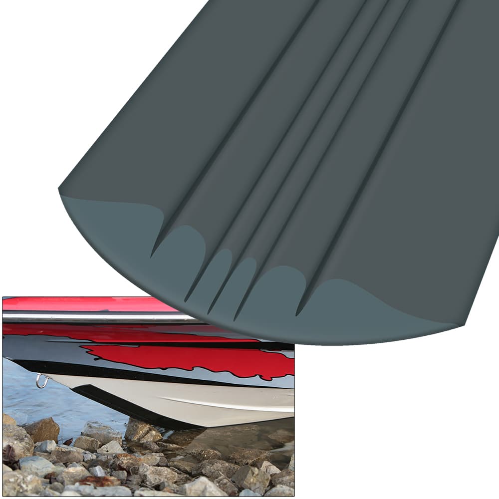 Megaware KeelGuard Boat Keel Protector Strip 20705 5 ft Charcoal 3M Adhesive