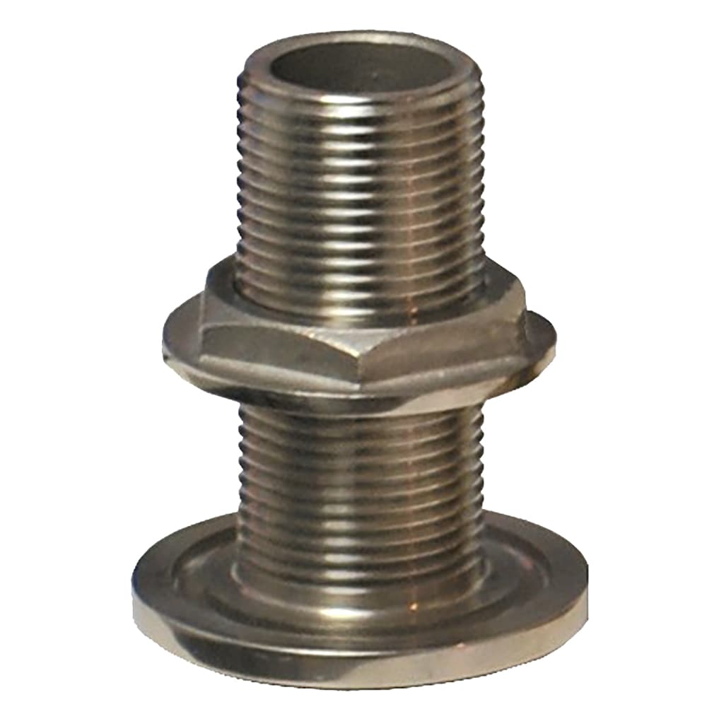 GROCO Thru-Hull Fitting TH-2000-WS 2 in NPS NPT 316 Stainless Steel