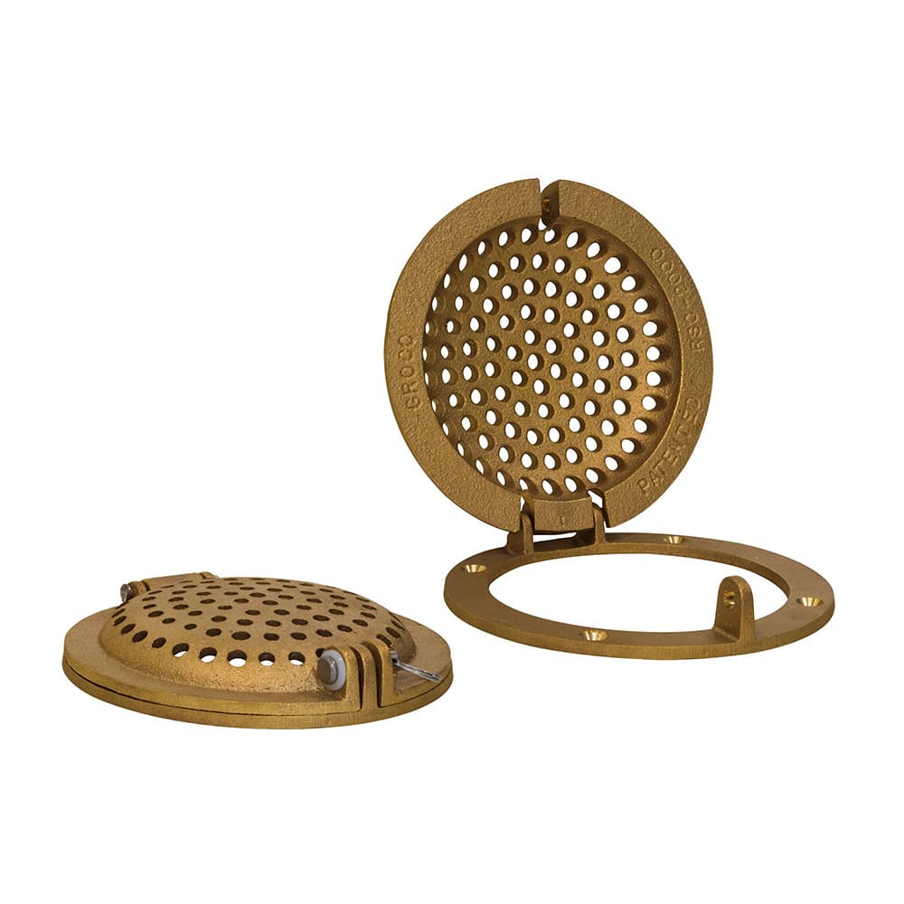 GROCO Bronze Round Hull Strainer RSC-2000 2 In Thru-Hull