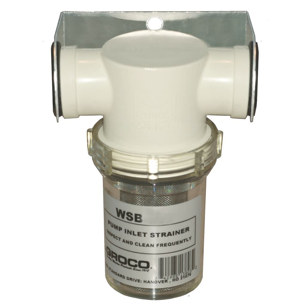 GROCO Fresh Water Strainer WSB-1250 1-1/4 in #304 Stainless Steel Basket