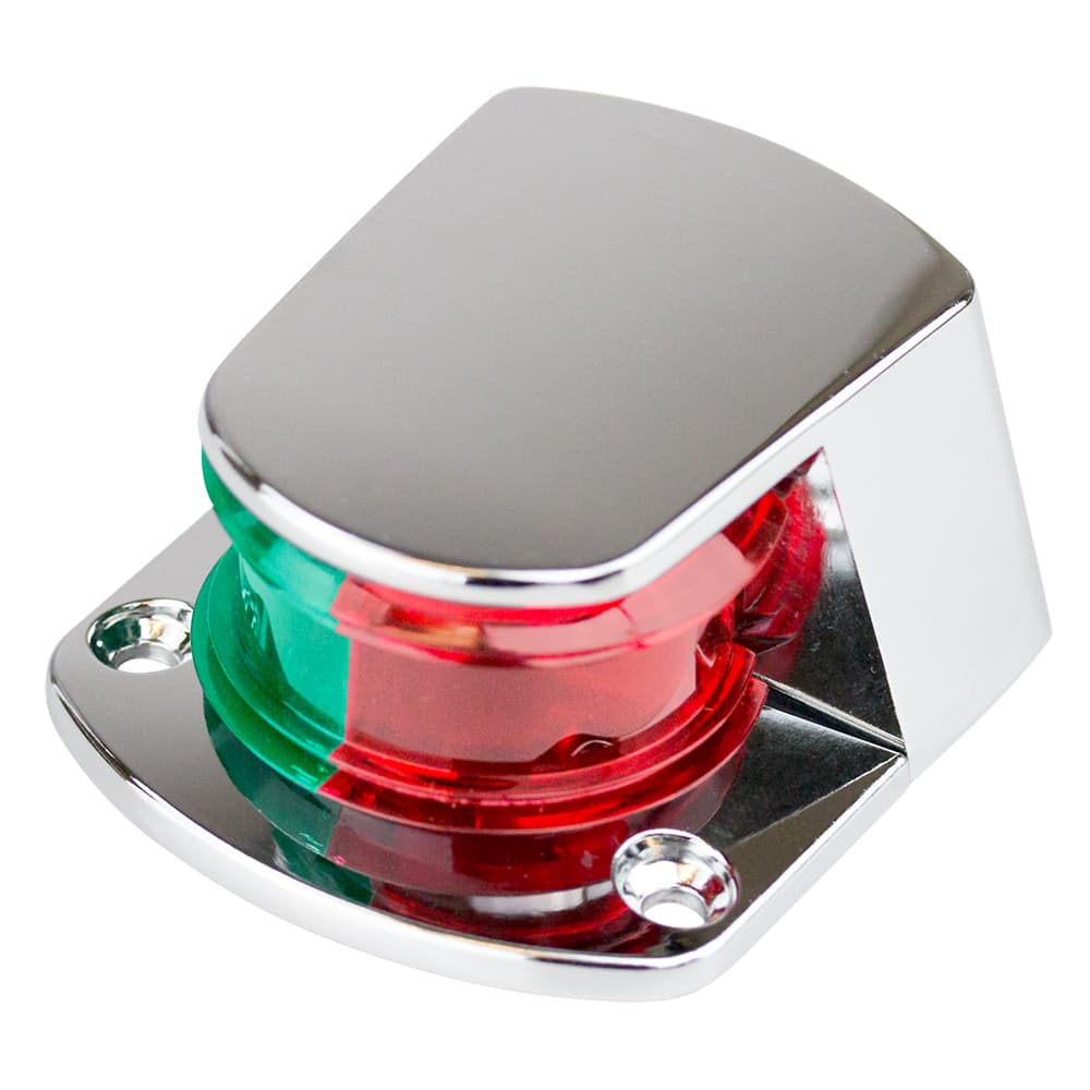 Sea-Dog Combination Bow Light - Chrome Red/Green Navigation Light 400155-1