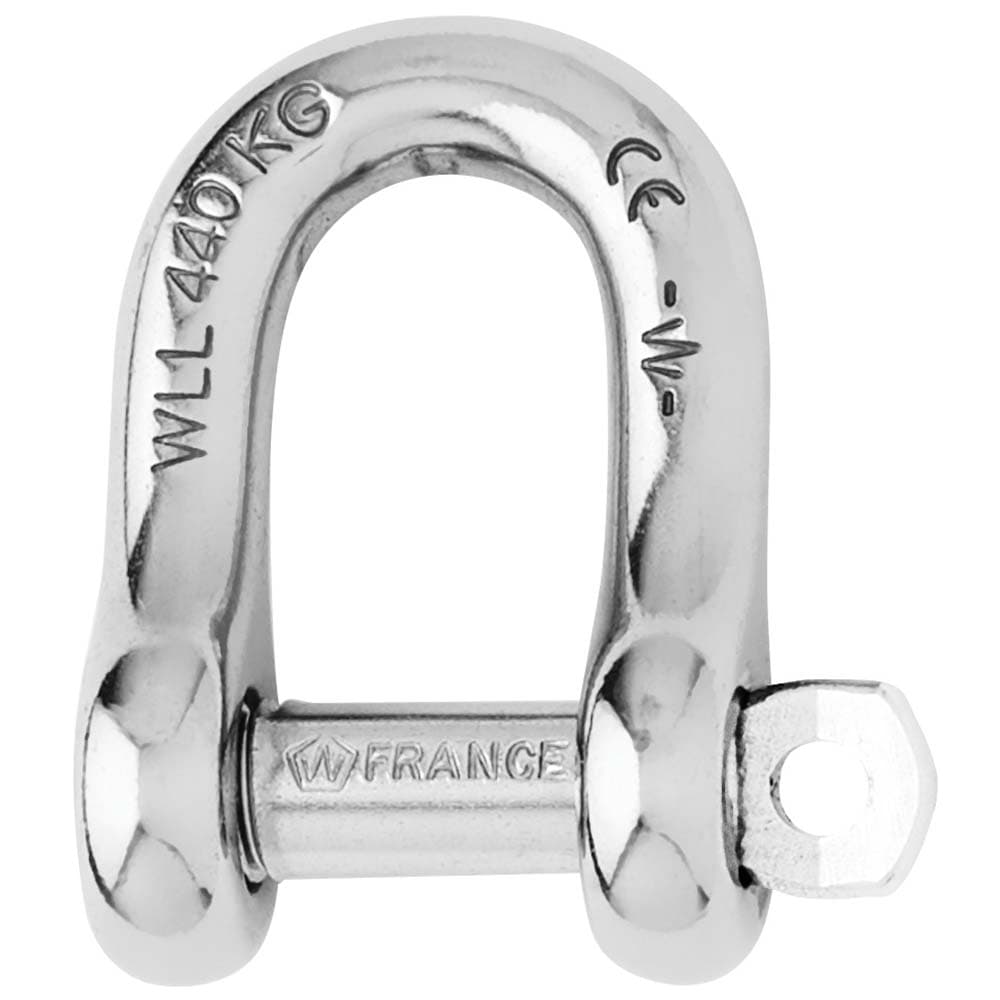 Wichard Captive Pin D Shackle 1406W 12mm 316 Stainless Steel
