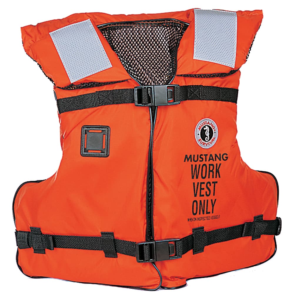 Mustang Survival Type III/V Work Vest MV3192-2-0-16 Orange Adult Universal